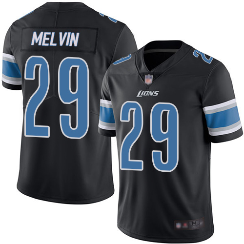 Detroit Lions Limited Black Men Rashaan Melvin Jersey NFL Football #29 Rush Vapor Untouchable